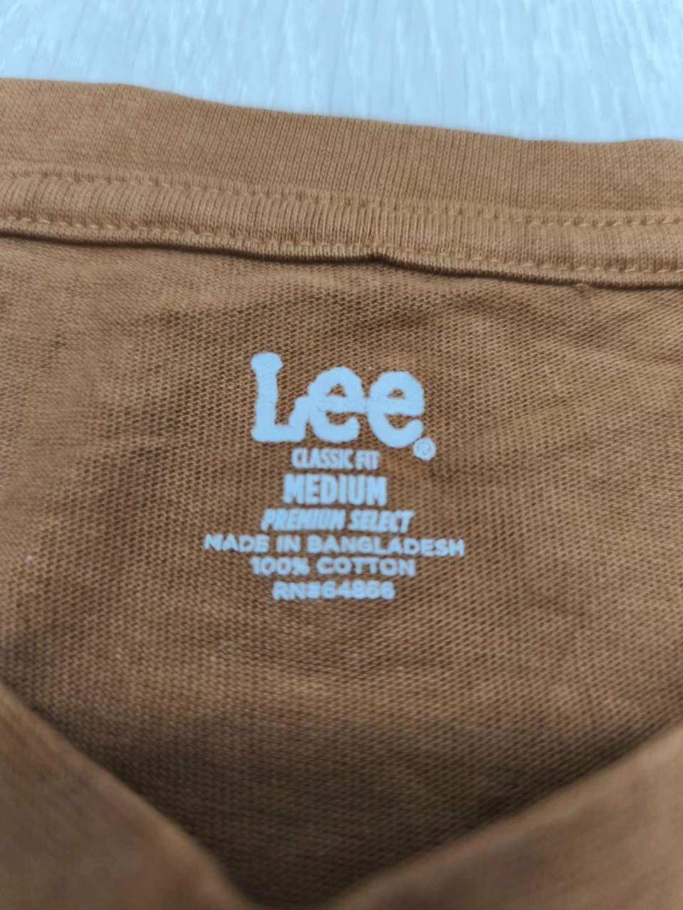 T-Shirt Manche Longue Lee Marron Taille M – photo 2
